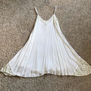 White Lace Cotton Dress
